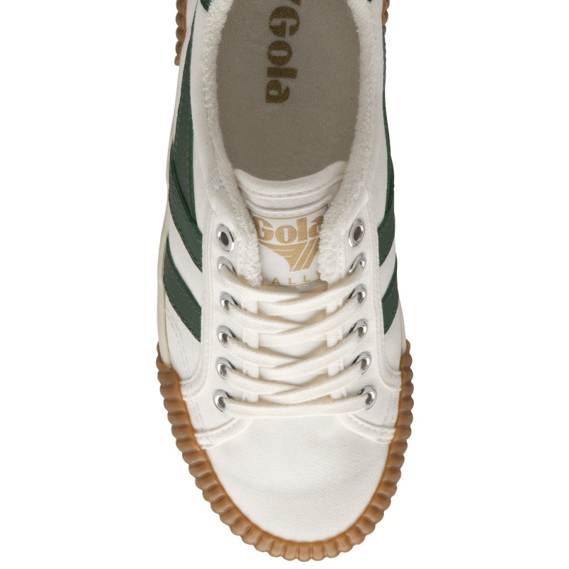 Basket Gola Vegan Classics Plimsoll Femme Blanche | 0283-XIOAM