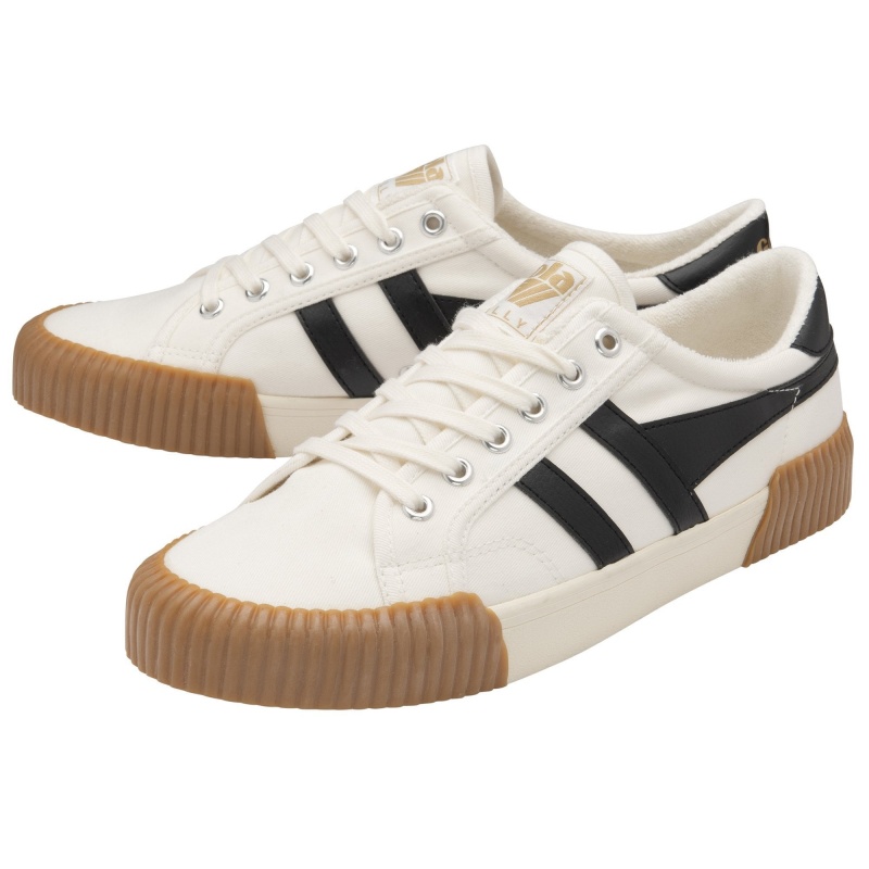 Basket Gola Vegan Classics Plimsoll Femme Blanche | 5173-SGENK