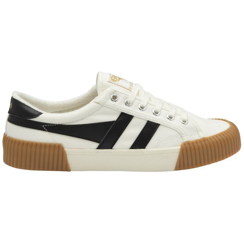 Basket Gola Vegan Classics Plimsoll Femme Blanche | 5173-SGENK