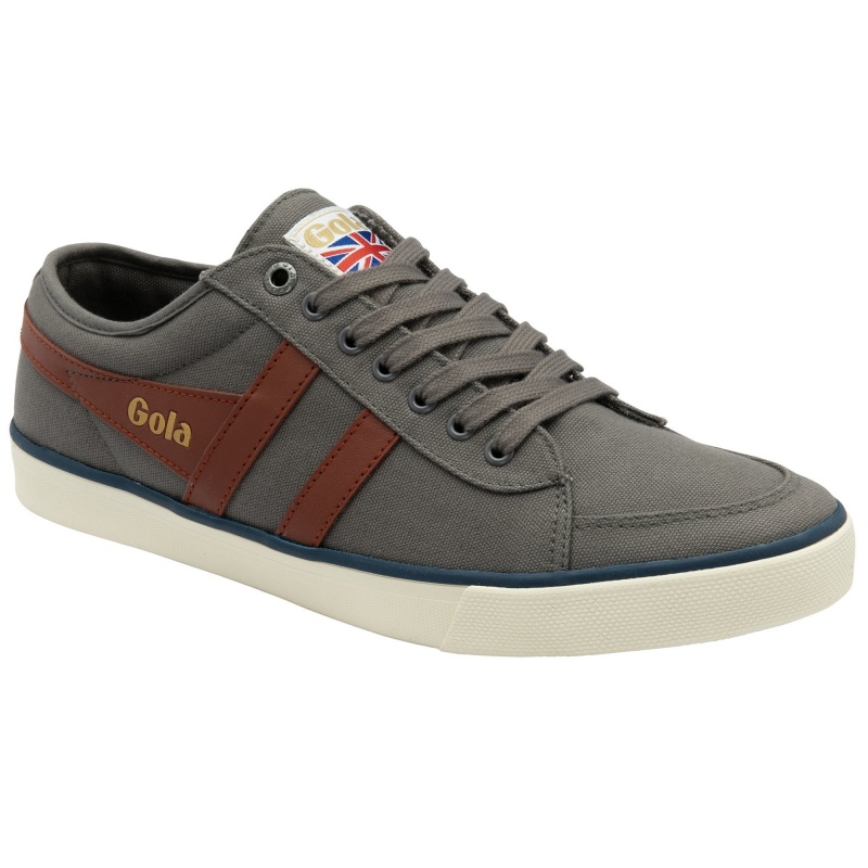 Basket Gola Vegan Classics Plimsoll Homme Grise | 1236-FJBLS