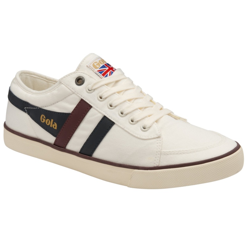 Basket Gola Vegan Classics Plimsoll Homme Blanche | 3672-BUITJ