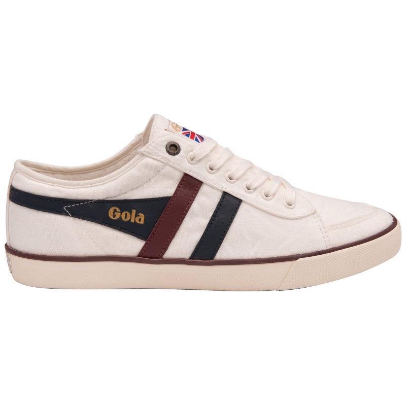 Basket Gola Vegan Classics Plimsoll Homme Blanche | 3672-BUITJ