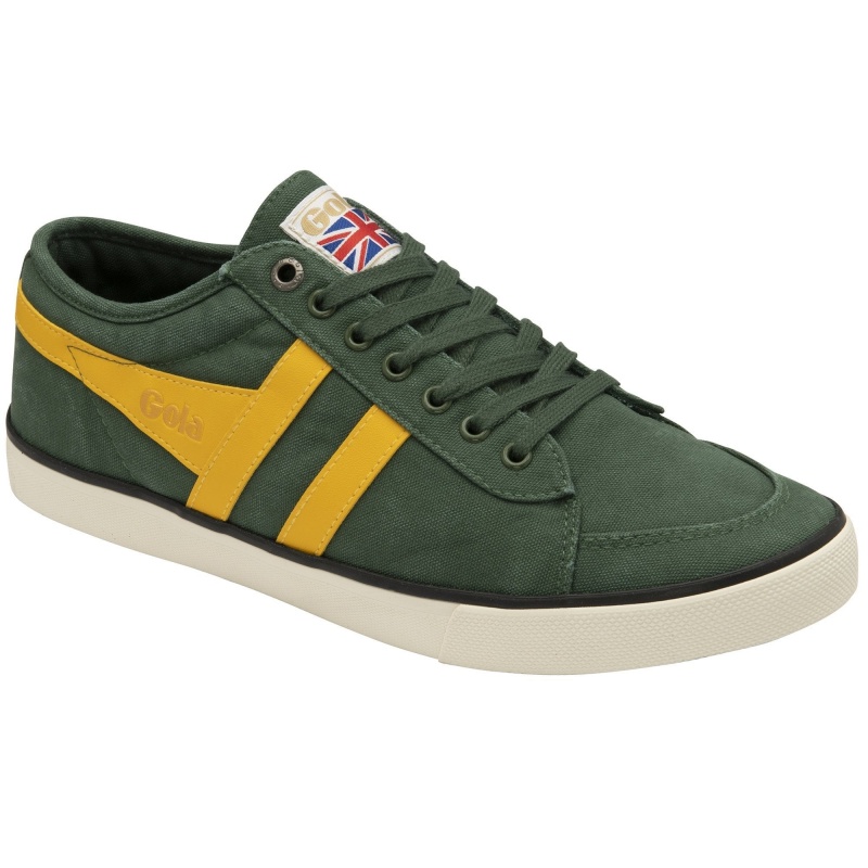 Basket Gola Vegan Classics Plimsoll Homme Vert | 7923-WSGIF