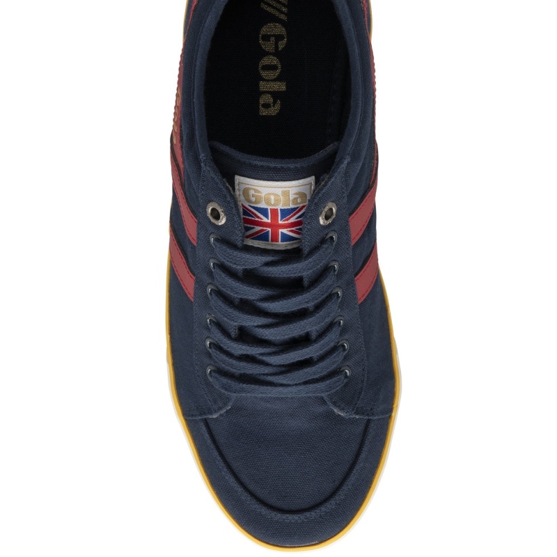 Basket Gola Vegan Classics Plimsoll Homme Bleu Marine | 1792-YXTLE