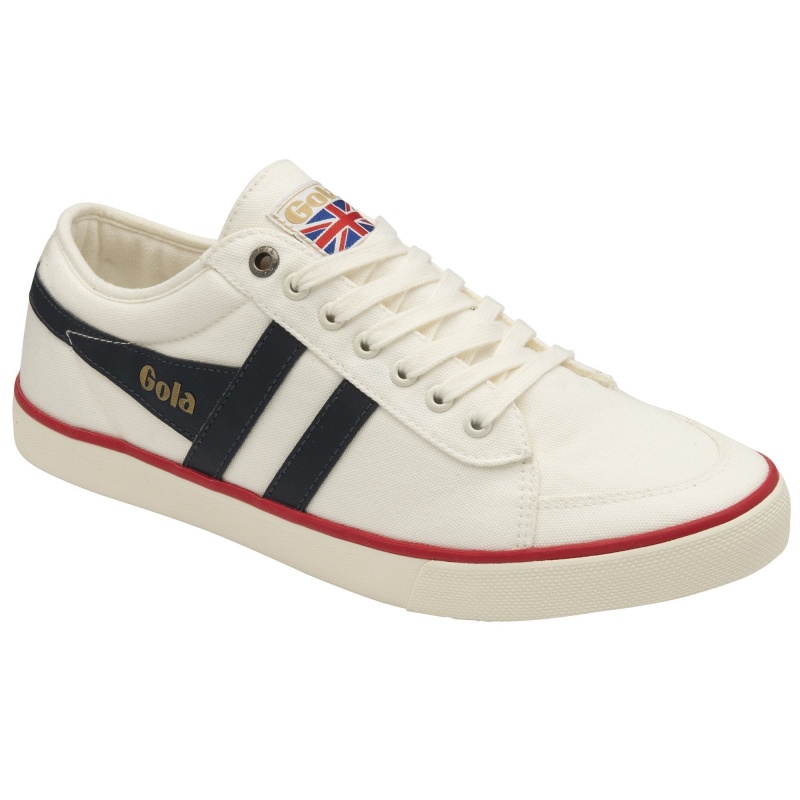 Basket Gola Vegan Classics Plimsoll Homme Blanche | 1782-QINUD