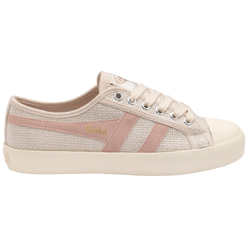 Basket Gola Vegan Classics Raffia Femme Beige | 8405-YXCGE