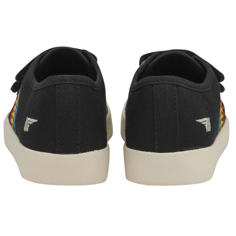 Basket Gola Vegan Classics Rainbow Stitch Brides Enfant Noir | 1374-TVIKR