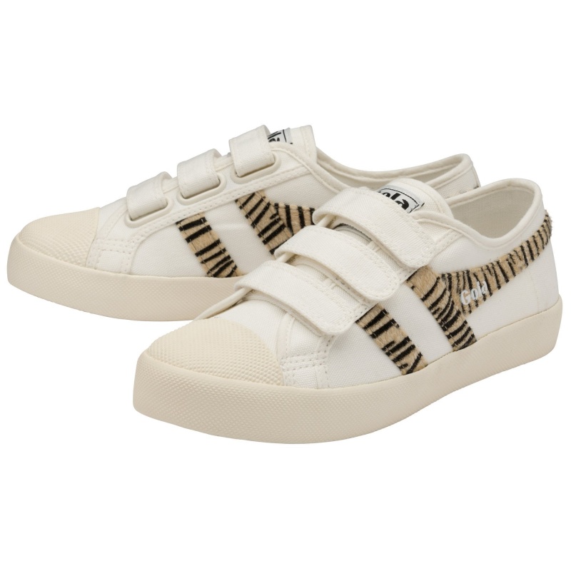 Basket Gola Vegan Classics Safari Brides Femme Blanche | 2360-YQNUV