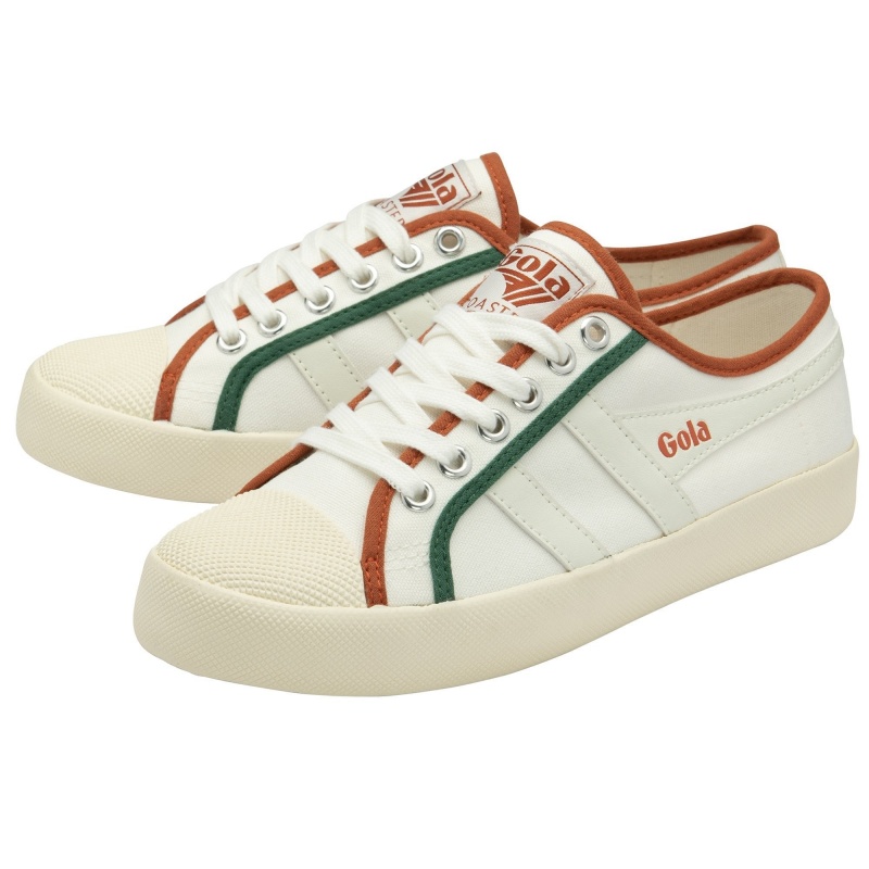 Basket Gola Vegan Classics Smash Femme Blanche | 8750-KWMGO