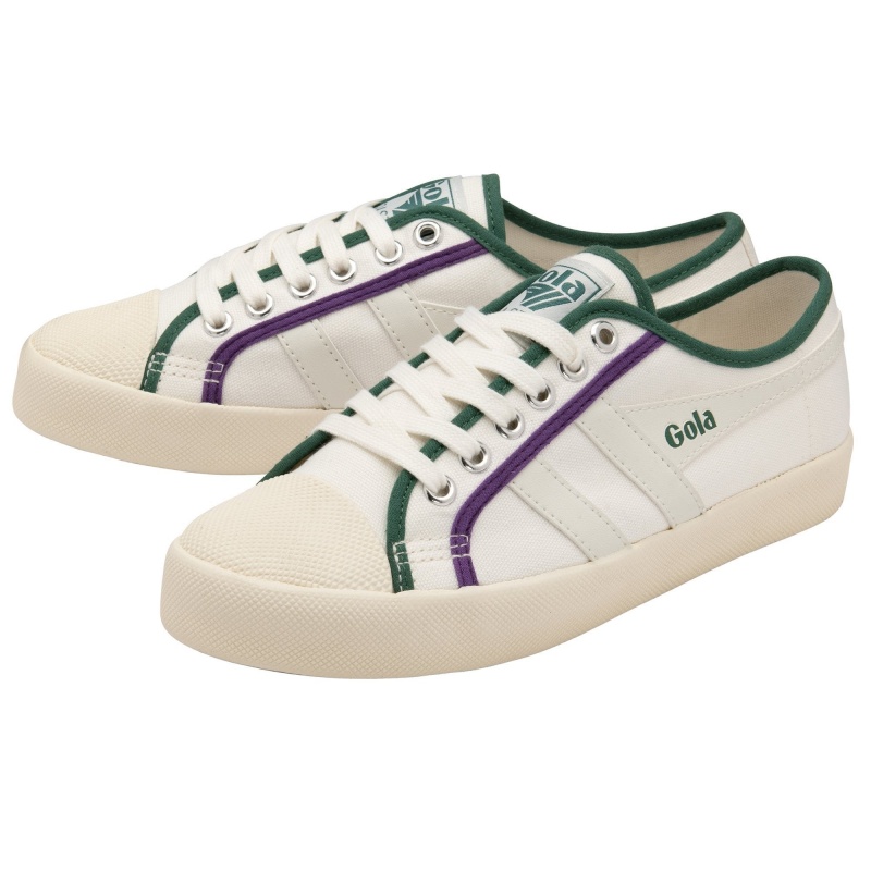 Basket Gola Vegan Classics Smash Femme Blanche | 5806-JXTWS