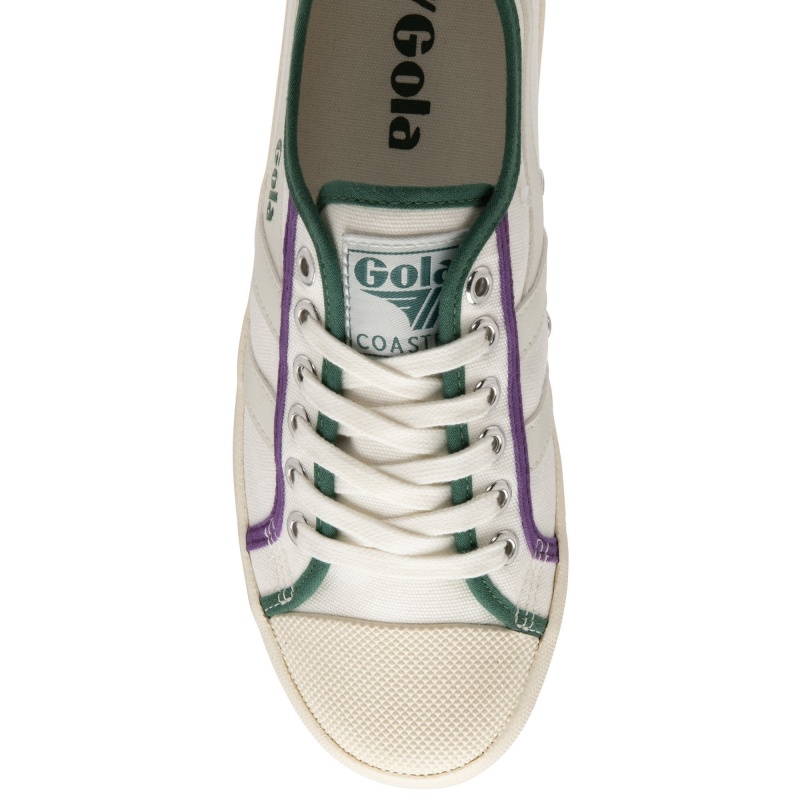 Basket Gola Vegan Classics Smash Femme Blanche | 5806-JXTWS