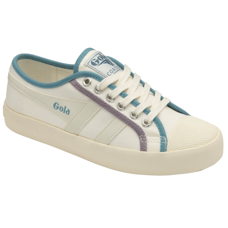 Basket Gola Vegan Classics Smash Femme Blanche | 6015-ZVPXK