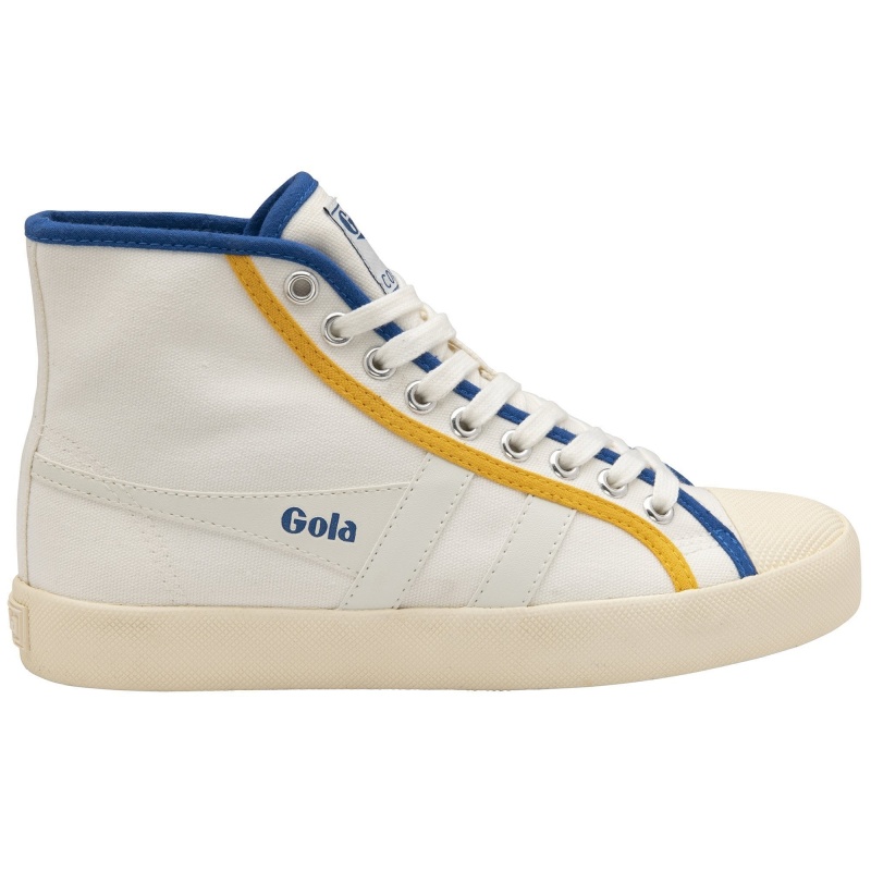 Basket Gola Vegan Classics Smash High Femme Blanche | 9206-UQXMK