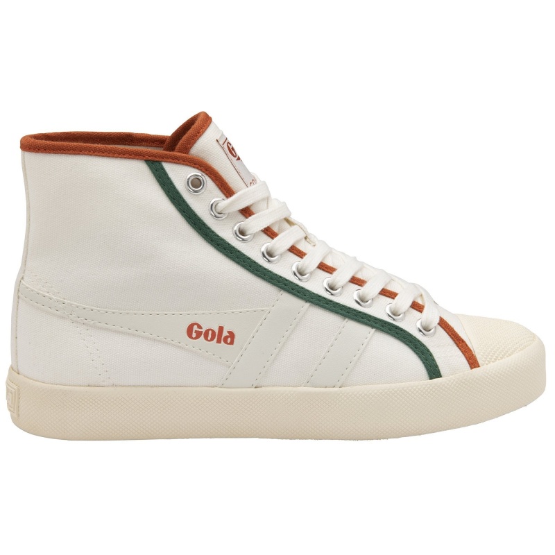 Basket Gola Vegan Classics Smash High Femme Blanche | 3219-GTAXL