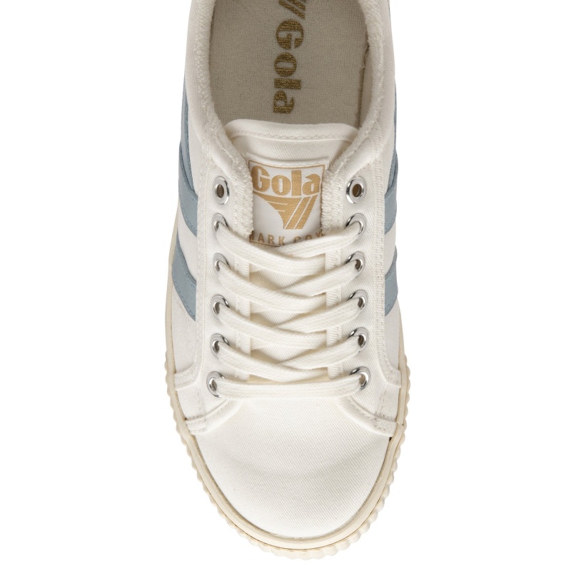 Basket Gola Vegan Classics Tennis Femme Blanche | 3197-EMAJR