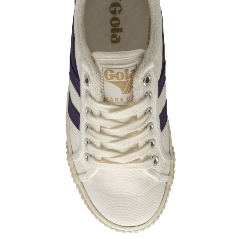 Basket Gola Vegan Classics Tennis Femme Blanche | 3156-MIZFP