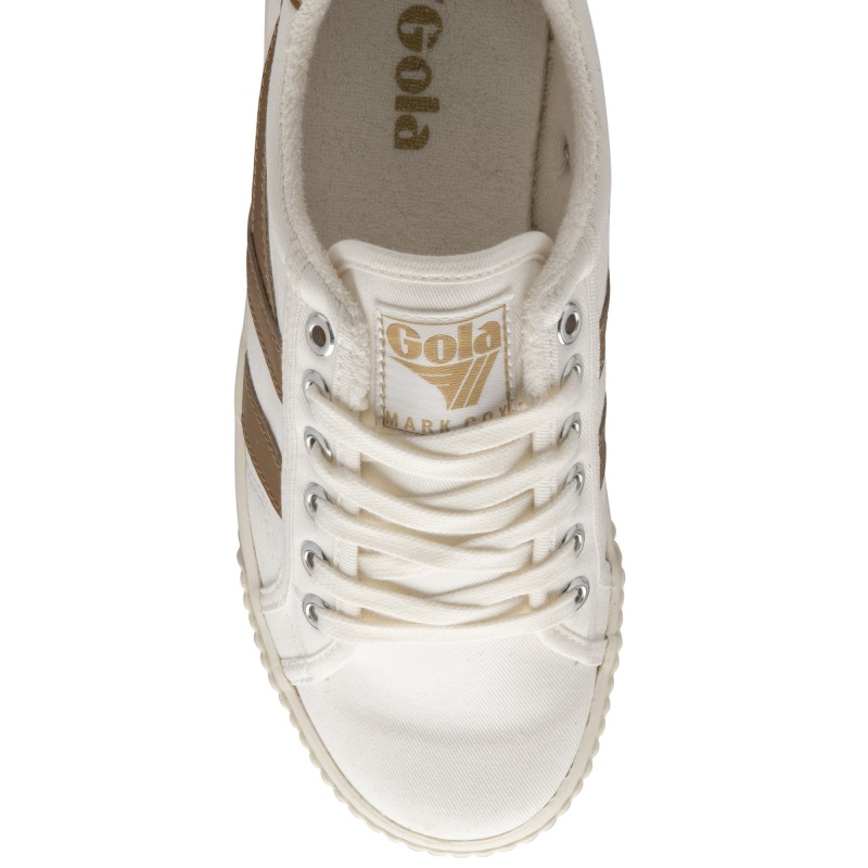 Basket Gola Vegan Classics Tennis Femme Blanche | 1740-RFQXB