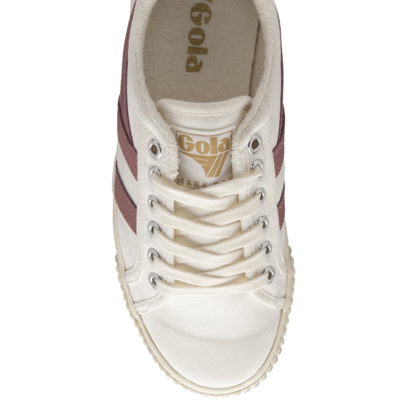 Basket Gola Vegan Classics Tennis Femme Blanche | 2703-STKFH