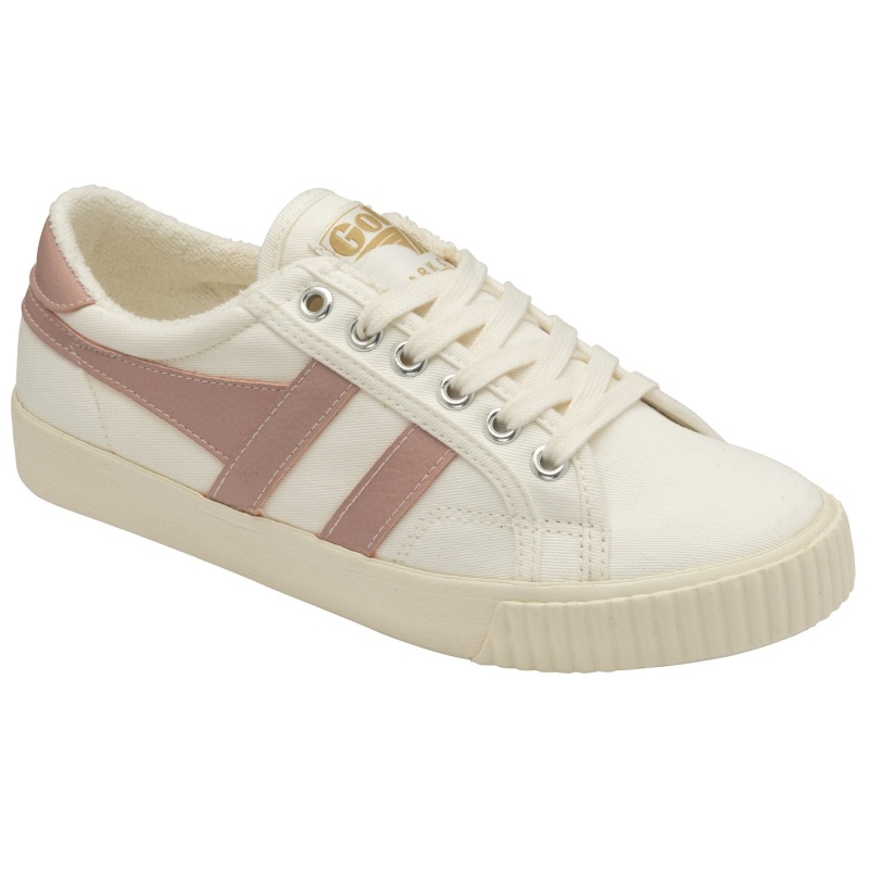 Basket Gola Vegan Classics Tennis Femme Blanche | 0451-ZDSVB