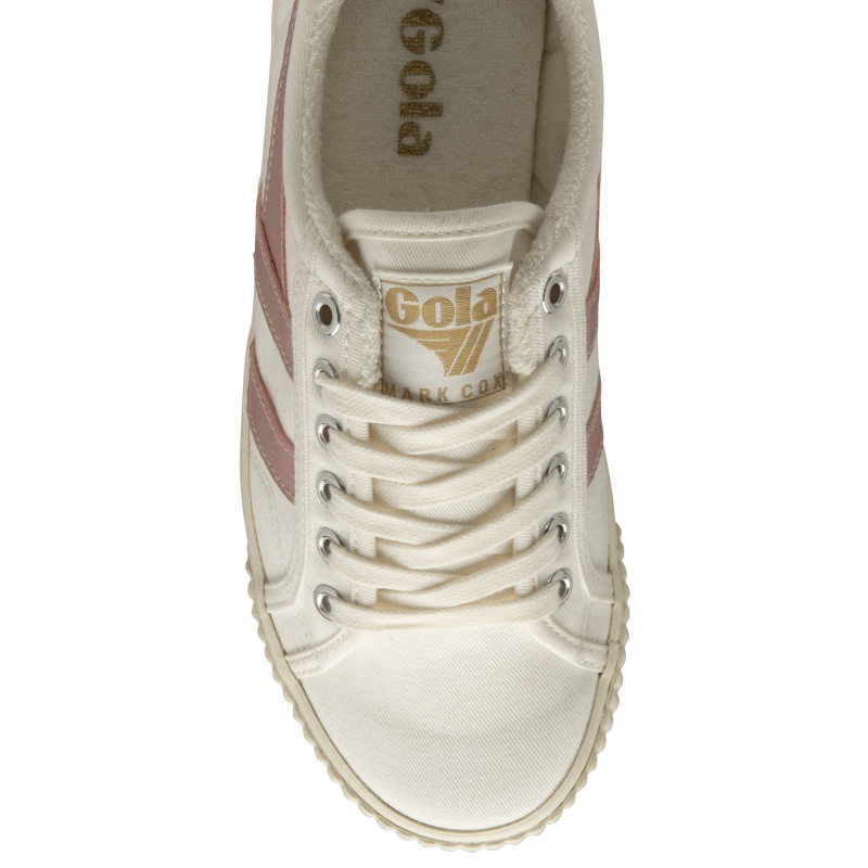 Basket Gola Vegan Classics Tennis Femme Blanche | 0451-ZDSVB