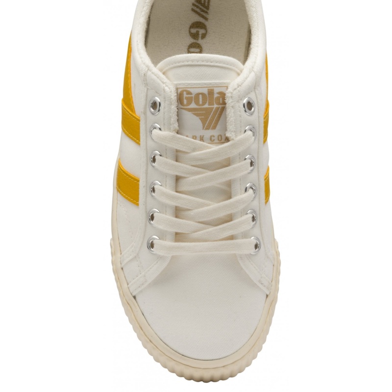 Basket Gola Vegan Classics Tennis Femme Blanche | 1094-JAUTM