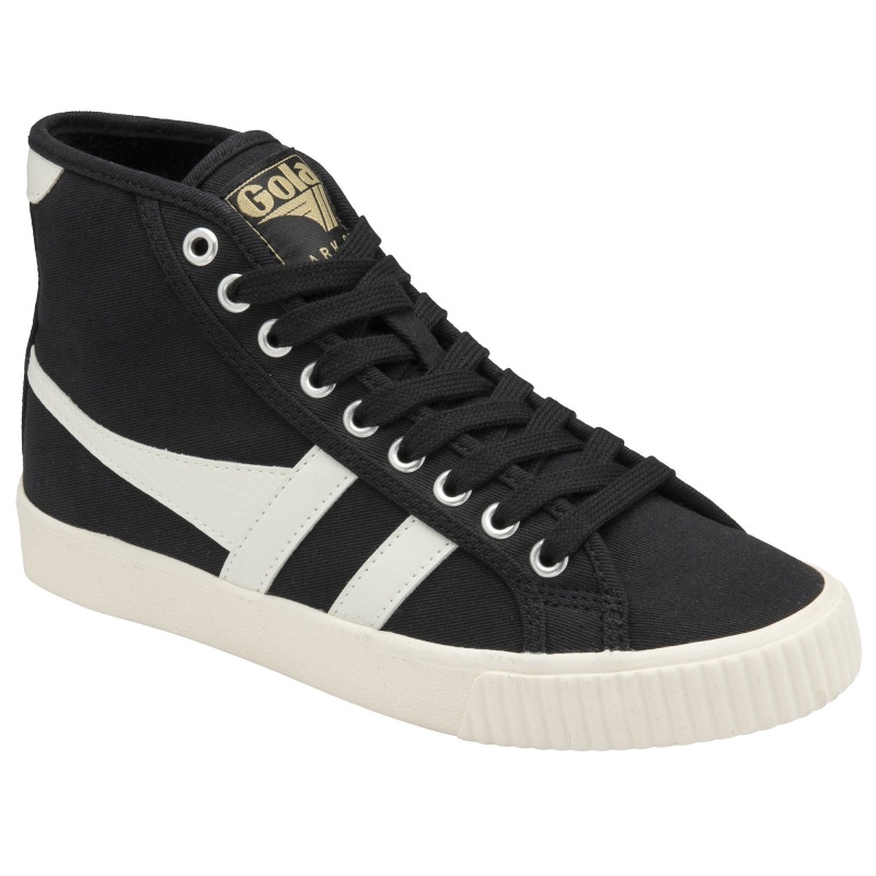 Basket Gola Vegan Classics Tennis High Femme Noir | 1725-INLMU