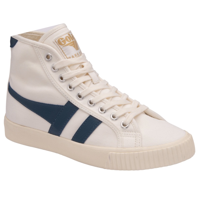 Basket Gola Vegan Classics Tennis High Femme Blanche | 1608-BELGH