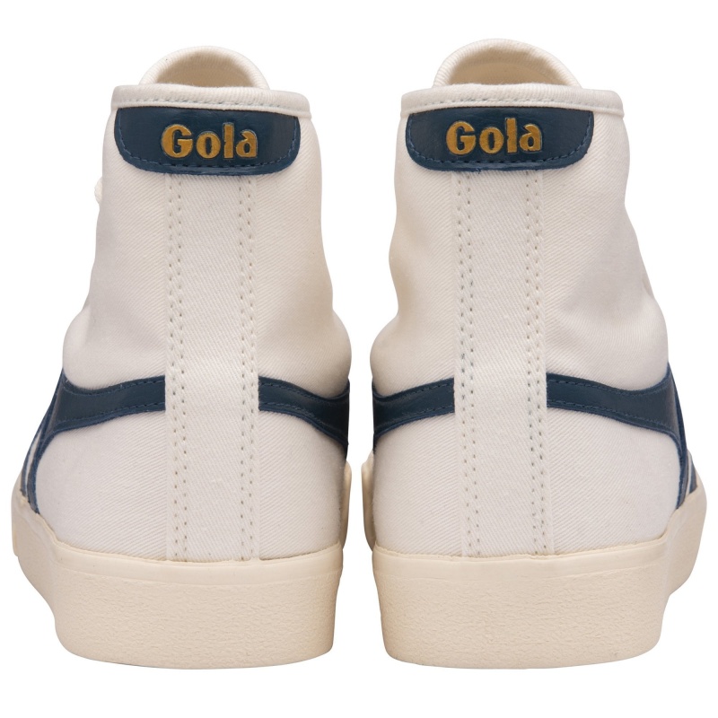 Basket Gola Vegan Classics Tennis High Femme Blanche | 1608-BELGH