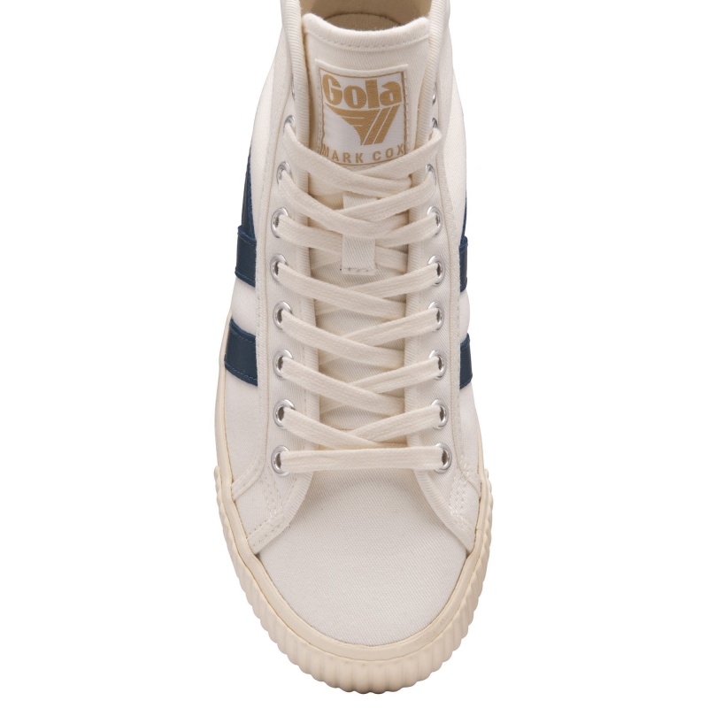 Basket Gola Vegan Classics Tennis High Femme Blanche | 1608-BELGH