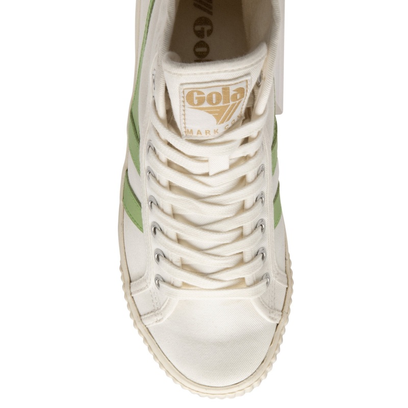 Basket Gola Vegan Classics Tennis High Femme Blanche | 8750-QNSXC