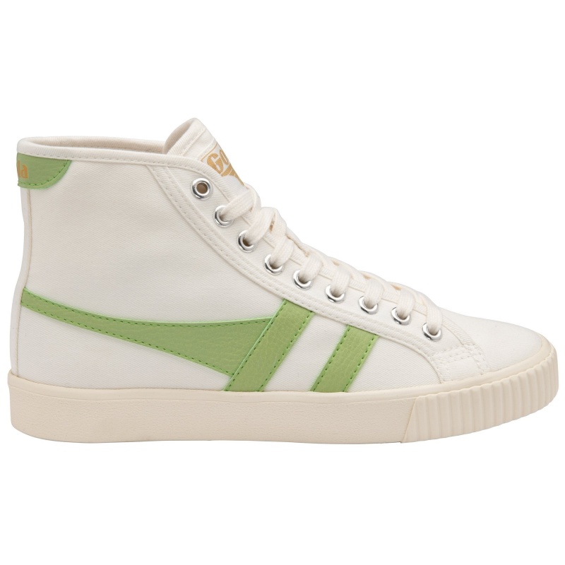 Basket Gola Vegan Classics Tennis High Femme Blanche | 8750-QNSXC