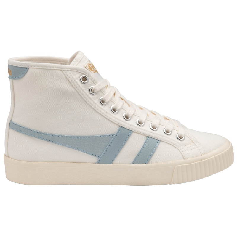 Basket Gola Vegan Classics Tennis High Femme Blanche | 1735-FEBGN