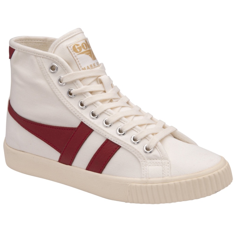 Basket Gola Vegan Classics Tennis High Femme Blanche | 1639-SFORW