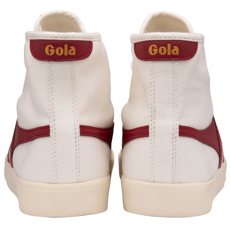 Basket Gola Vegan Classics Tennis High Femme Blanche | 1639-SFORW